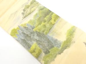 水辺風景模様名古屋帯